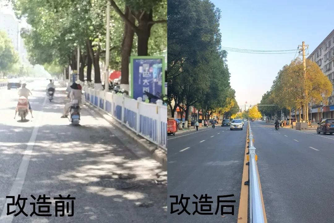 一鍵“煥新”！勞動(dòng)西路完成“變身”